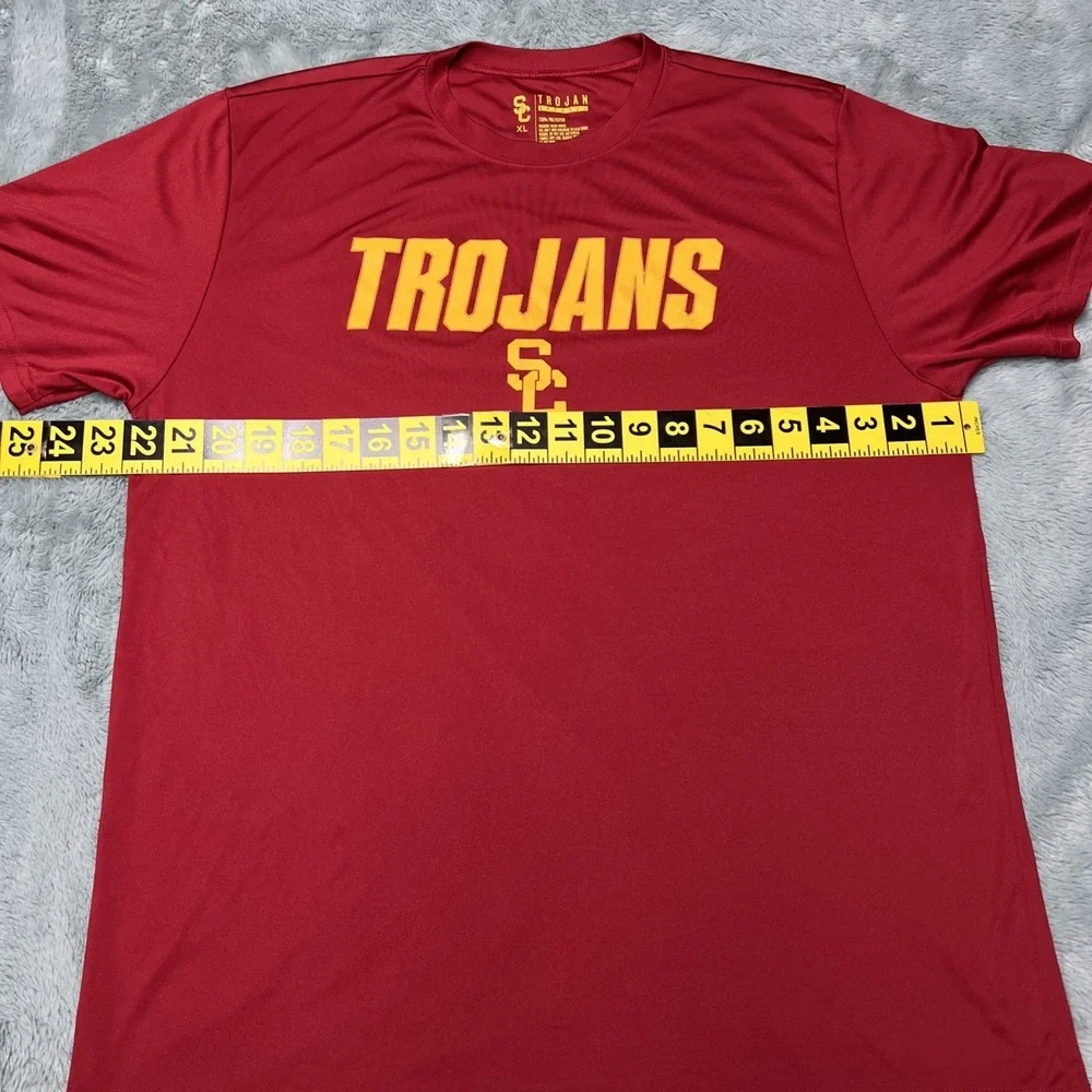 USC Trojans Apparel T Shirt Women's XL Bold Print Logo Spell out Red - Picture 2 of 7